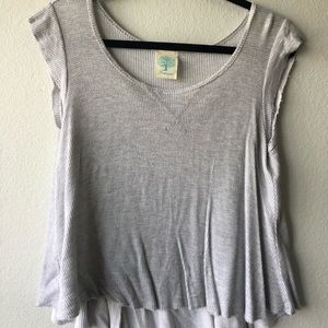 Light grey knit tee